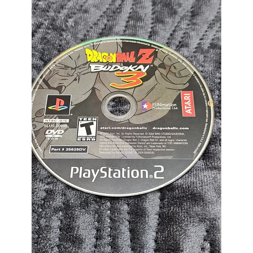 Dragon Ball Z: Budokai 3 (Sony PlayStation 2, 2004) Disk Only, UNTESTED